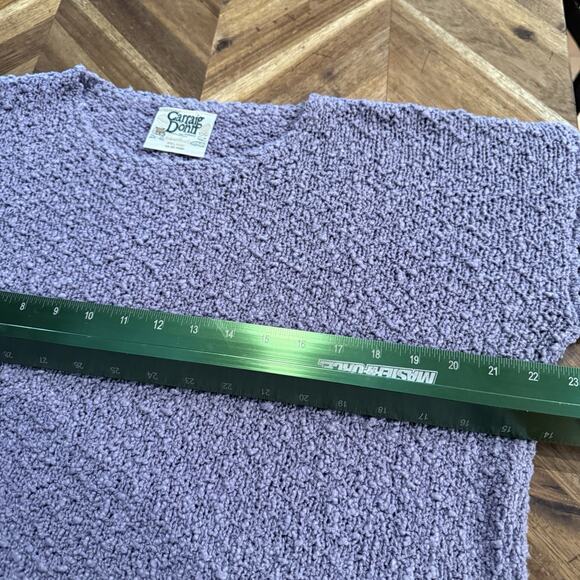 Carraig Donn Ireland Aran Sweater Linen Cotton Hand Knit Vintage Size‎ Medium - Picture 6 of 8